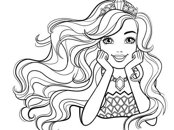 barbie para colorir 46