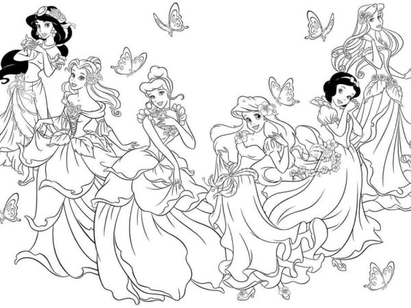 princesas colorir 8