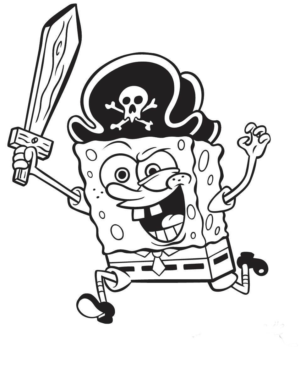 Bob esponja de desenhar - Desenho Colorir