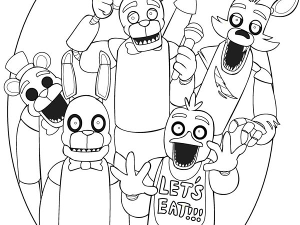 desenho fnaf imprimir 6